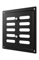 Решетка вентиляционная MER регулируемая 150x154 окрашенная сталь Black ERA