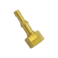 Штуцер со съемной гайкой М16, левая резьба, под шланг 6мм, 9мм с насечкой (на пропан)