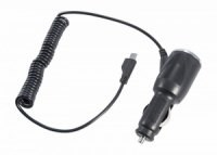 Автозарядка с индикатором microUSB(АЗУ) (5V, 2000mA) шнур спираль до 2м 16-0243 REXANT