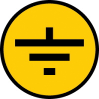 Знак безопасности Заземление 30*30 ИЭК YPC20-ZAZEM-1-096