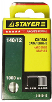 Скобы STAYER закал.тип 140,зелен12мм 31610-12